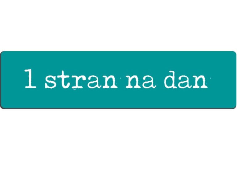 1 stran na dan