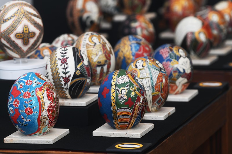 Embassy of Romania Easter traditional egg decoration exhibition 04 04 2025 photo Mateja Jordovic Potocnik