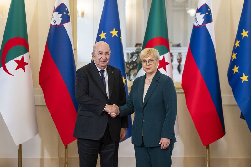 Ljubljana, Kongresni trg.Visit of the Algerian President to Slovenia. Photo STA