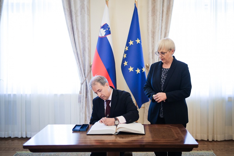 Ivo Vojvodić and Nataša Pirc Musar, photo credits Daniel Novakovic STA