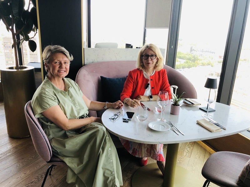 Vanja Kavcic and H.E. Lina Rukštelienė