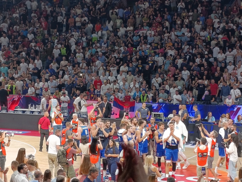 Serbia and Slovenia the final preparation game before the start of the FIBA EuroBasket 2025 photo Internationalis