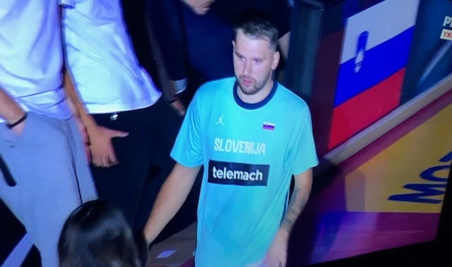 Luka Doncic, Serbia- Slovenia friendly game before EuroBasket 2025, photo screenshot, RTS